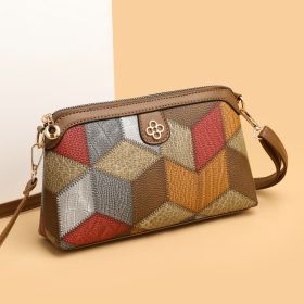 Bohemian Crossbody Bag Niche Ethnic Design Female (Option: Gray And Brown)