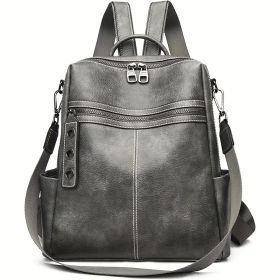 Purse For Women Fashion Faux Leather Convertible Shoulder Handbag Travel Bag Satchel Rucksack Ladies Bag (Option: Style5)