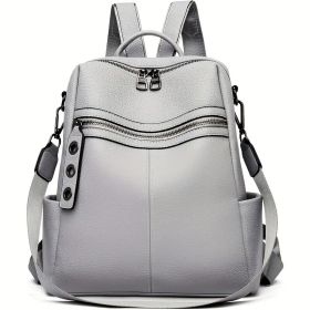 Purse For Women Fashion Faux Leather Convertible Shoulder Handbag Travel Bag Satchel Rucksack Ladies Bag (Option: Style13)