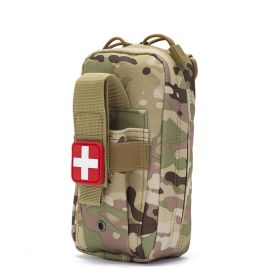 Tactical Medical EDC Pouch EMT Emergency Bandage Tourniquet Scissors IFAK Pouch First Aid Kit Survival Bag Military Pack (Color: camouflage)